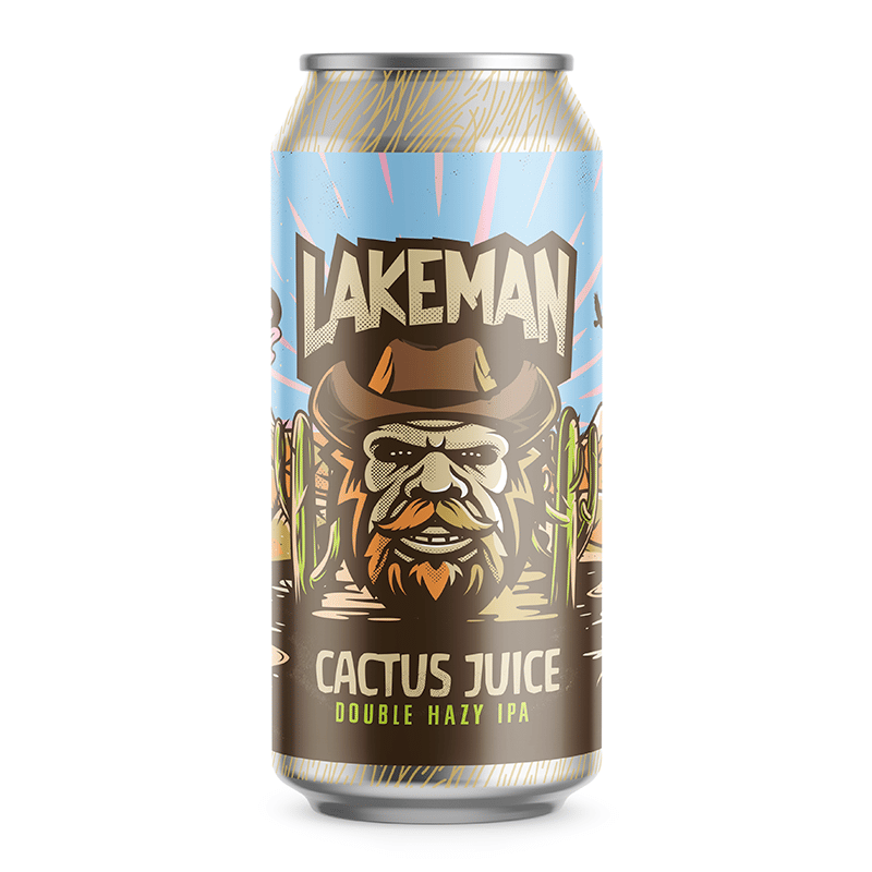 Lakeman Cactus Juice Double Hazy IPA 440ml can