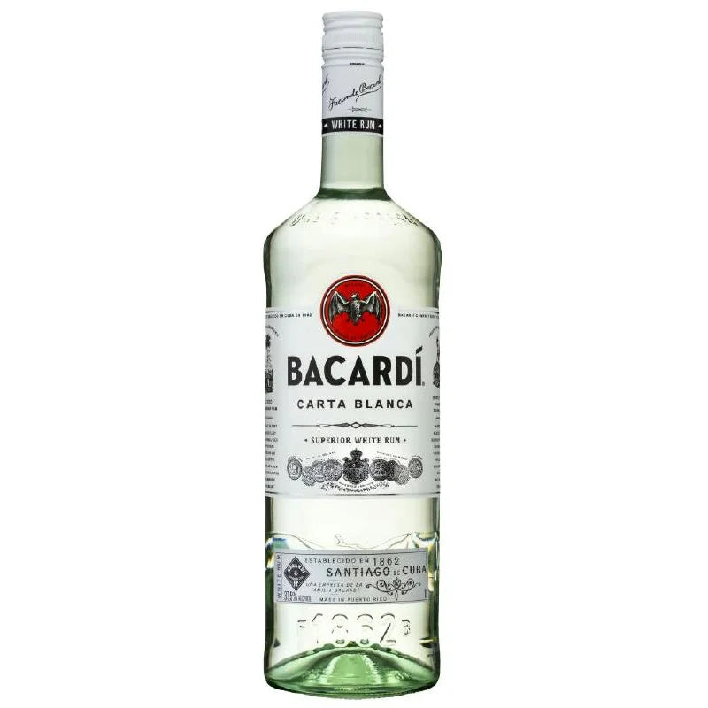 Bacardi White Rum 1Ltr