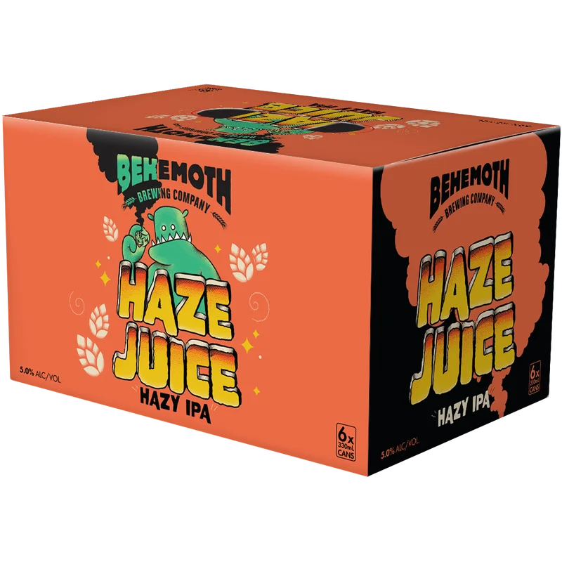 Behemoth Haze Juice Hazy IPA 5% 6x330ml cans