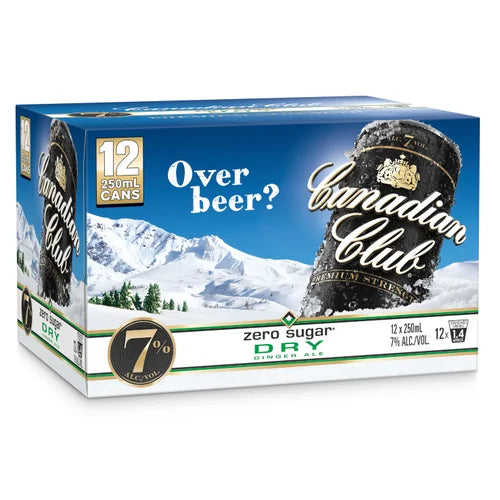 Canadian Club & Dry 7% 18x250ml cans