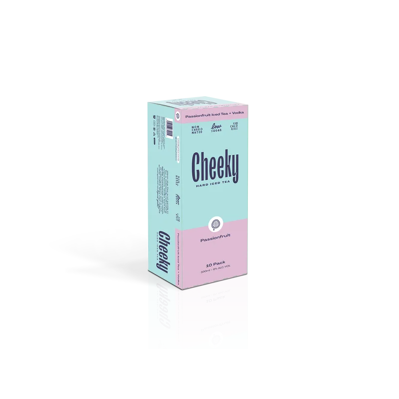 Cheeky Hard Iced Tea Passionfruit 5% 10x330ml cans