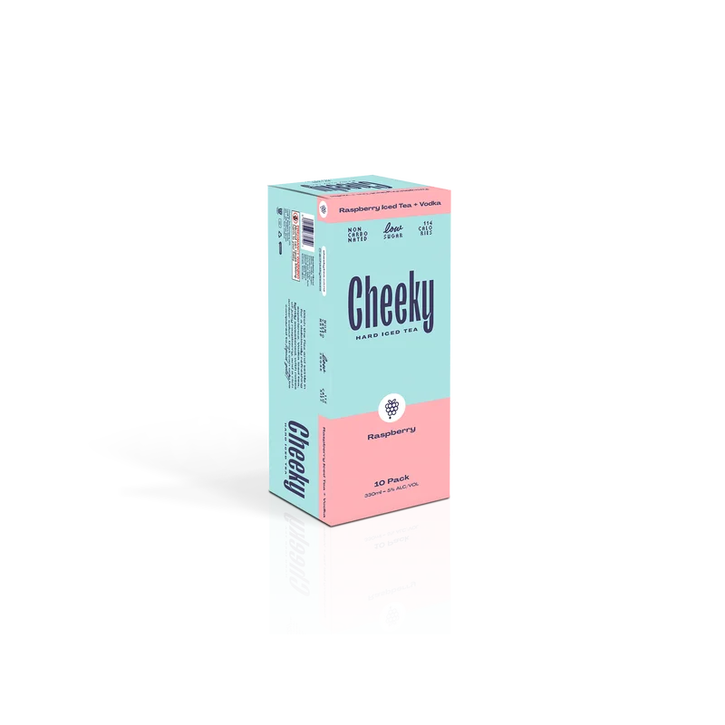 Cheeky Hard Iced Tea Raspberry 5% 10x330ml cans