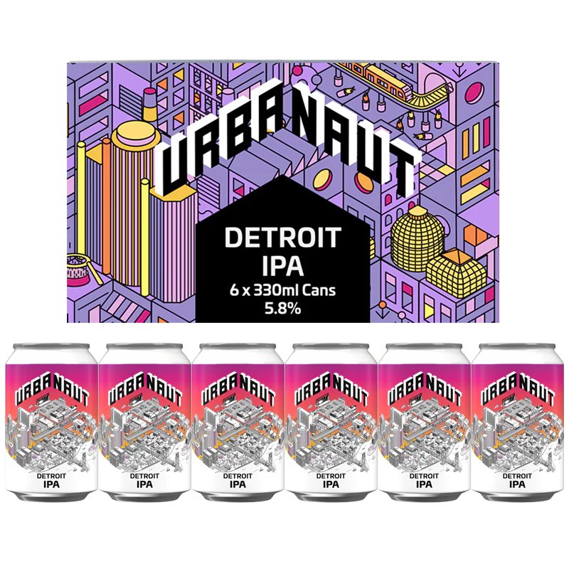 Urbanaut Brewing Co. Detroit IPA 6x330ml Cans