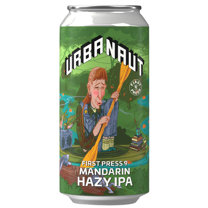 Urbanaut Brewing Co. First Press 9 Mandarin Hazy IPA 440ml single can