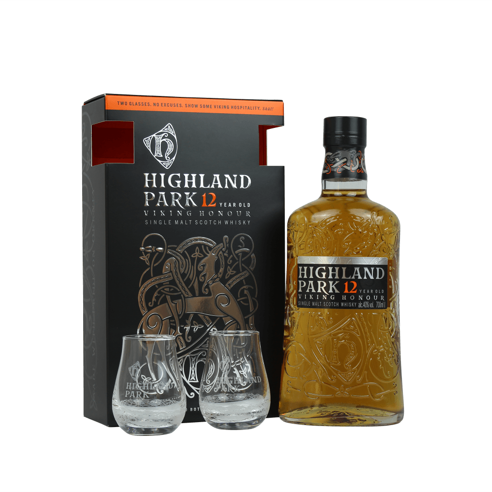 Highland Park 12yo 700ml + 2 Glasses