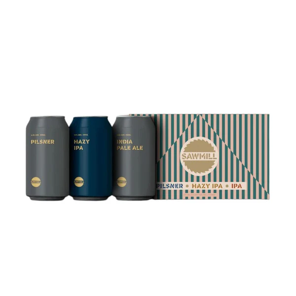 Sawmill 3x2 (Pilsner/Hazy IPA/IPA) 6x330ml cans
