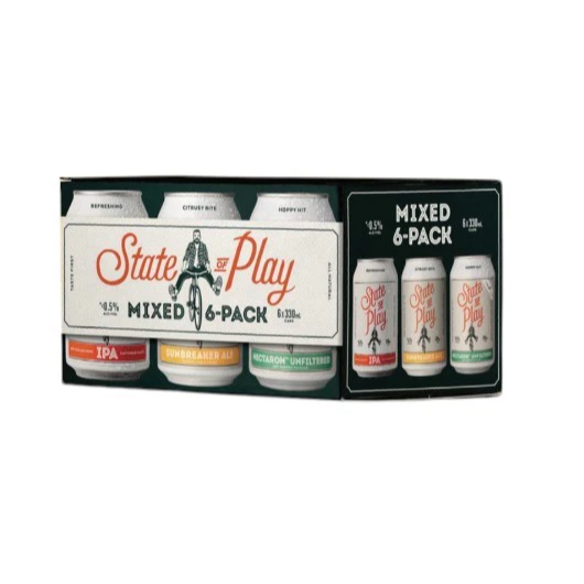 State of Play Alc-Free Mix Pack 6x330ml cans