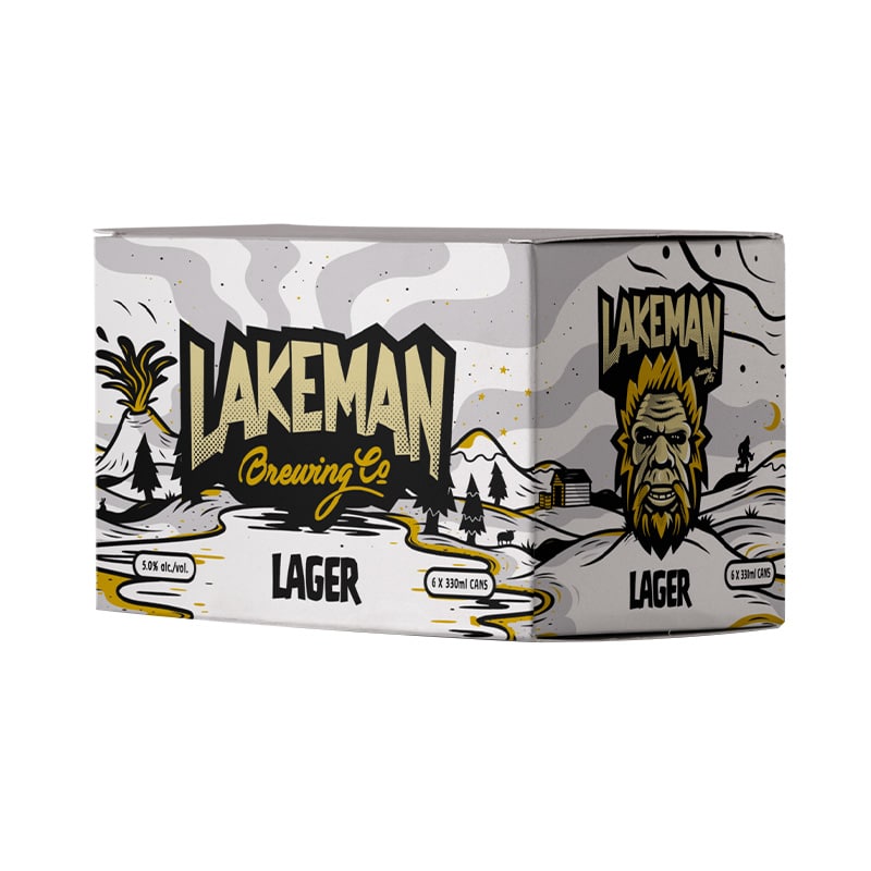 Lakeman Lager 5% 6x330ml cans