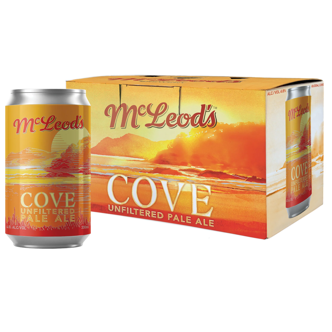 Mcleods Cove Unfiltered Pale Ale 4.8% 6x330ml cans