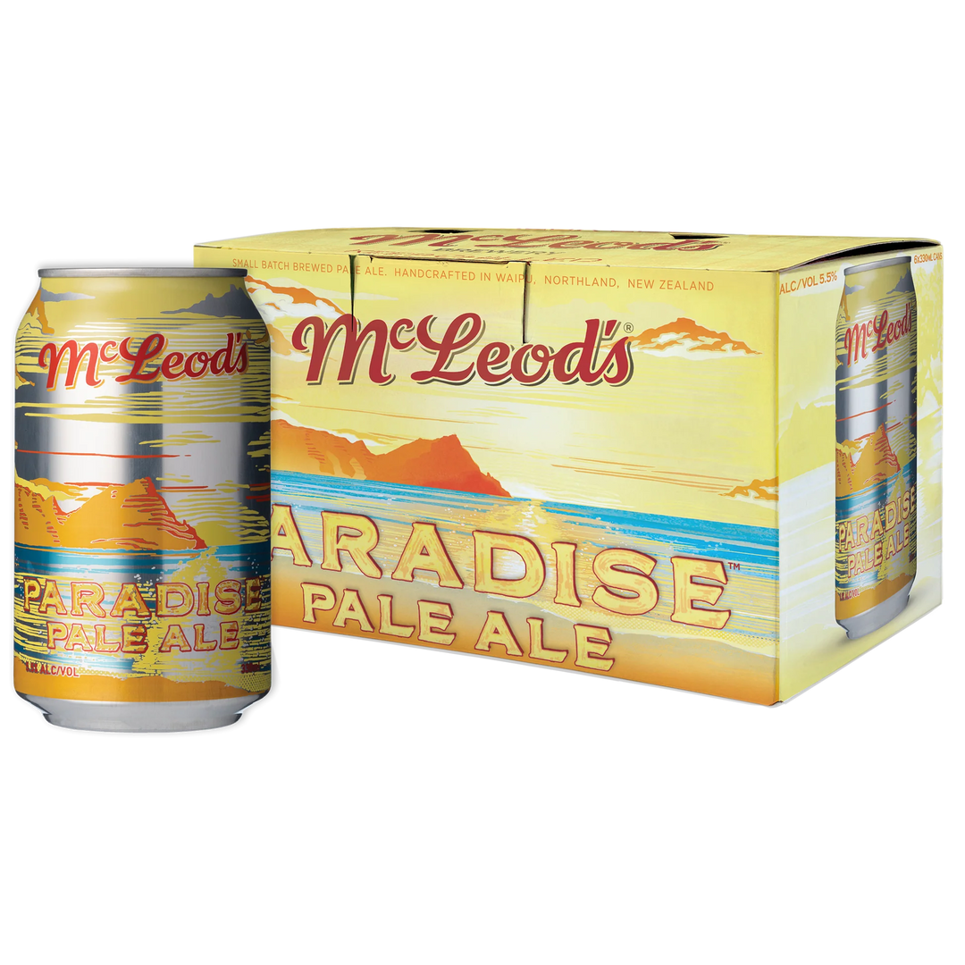 Mcleods Paradise Pale Ale 5.5% 6x330ml cans