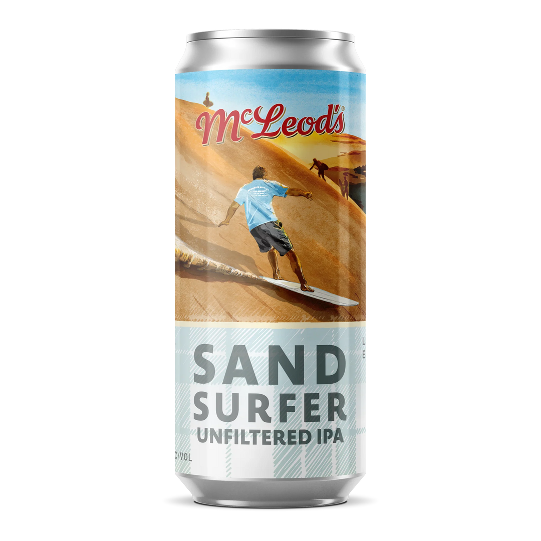Mcleods Sand Surfer Unfiltered IPA 6% 440ml can