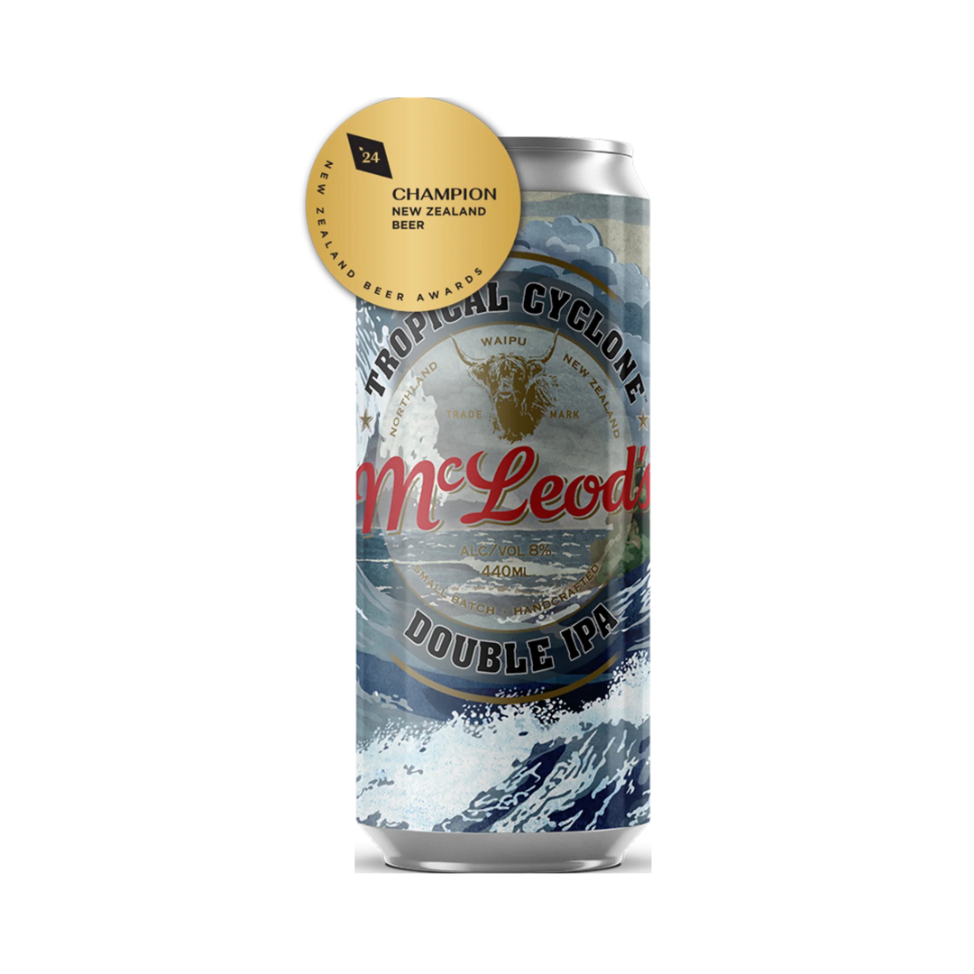 Mcleods Tropical Cyclone Double IPA 8% 440ml can