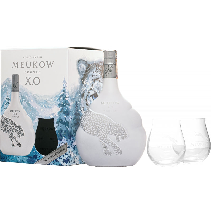 Meukow XO Ice Panther + Glasses 700ml