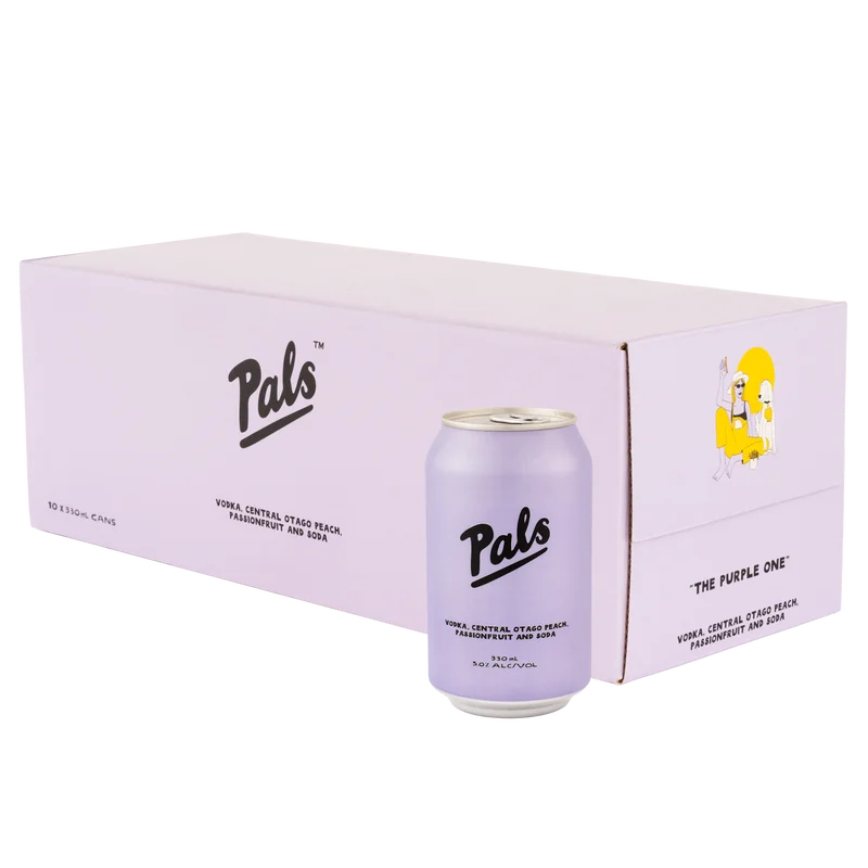 Pals - Vodka, Central Otago Peach, Passionfruit & Soda 10x330ml cans