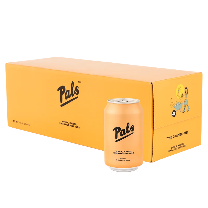 Pals - Vodka, Mango, Pineapple & Soda 10x330ml cans