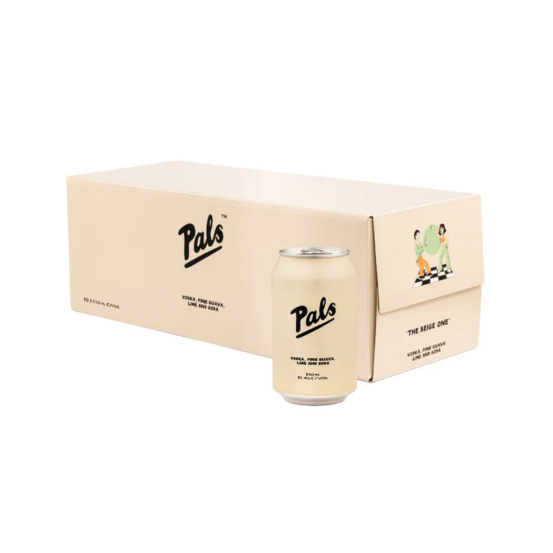 Pals - Vodka, Pink Guava, Lime and Soda 10x330ml cans