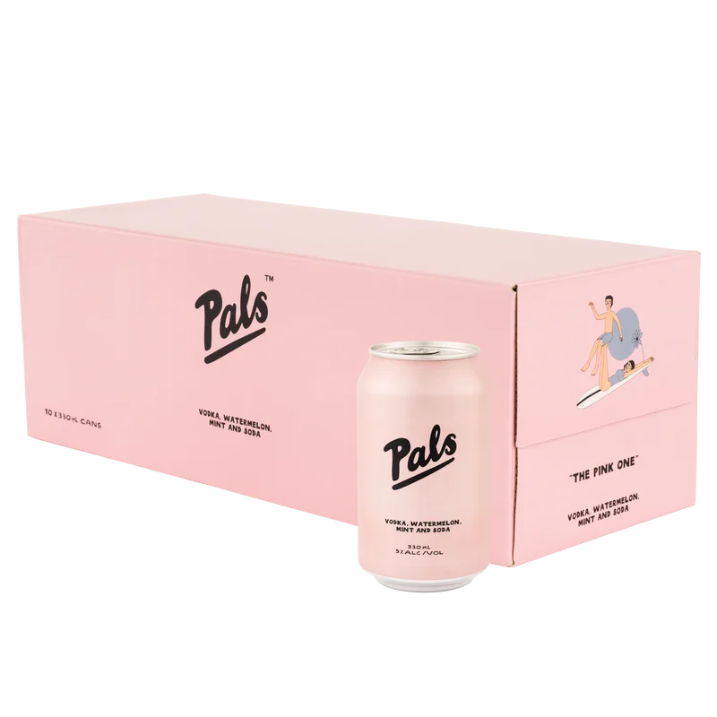 Pals - Vodka, Watermelon, Mint & Soda 10x330ml cans