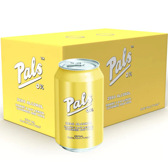 Pals 0% - Gin, Hawke's Bay Lemon, Cucumber & Soda 6x330ml cans