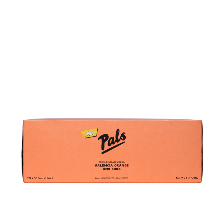 Pals Vodka Valencia Orange & Soda 5% 10x330ml cans