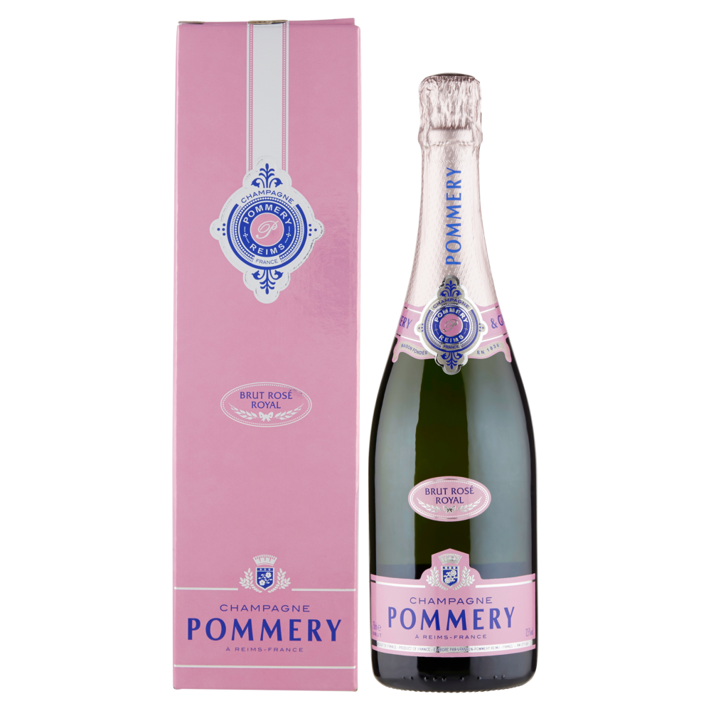 Pommery Rose Champagne 750ml (Gift boxes as per availability)