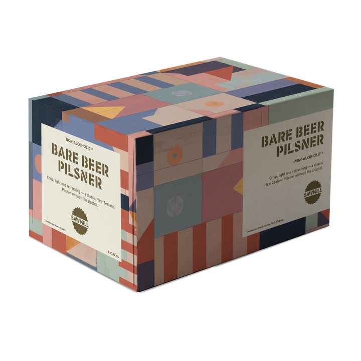 Sawmill Bare Beer Pilsner 6x330ml cans
