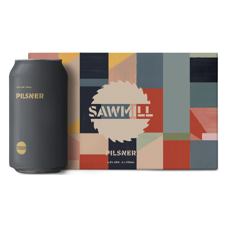 Sawmill Pilsner 4.8% 6x330ml cans