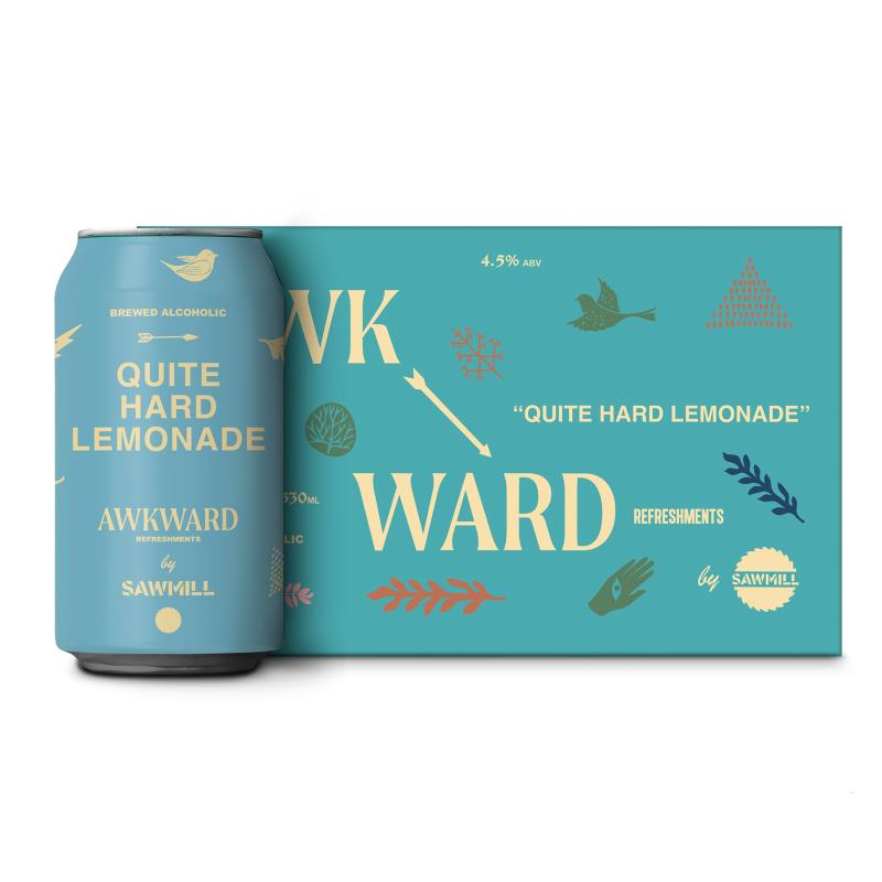 Sawmill Quite Hard Lemonale 4.5% 6x330ml cans