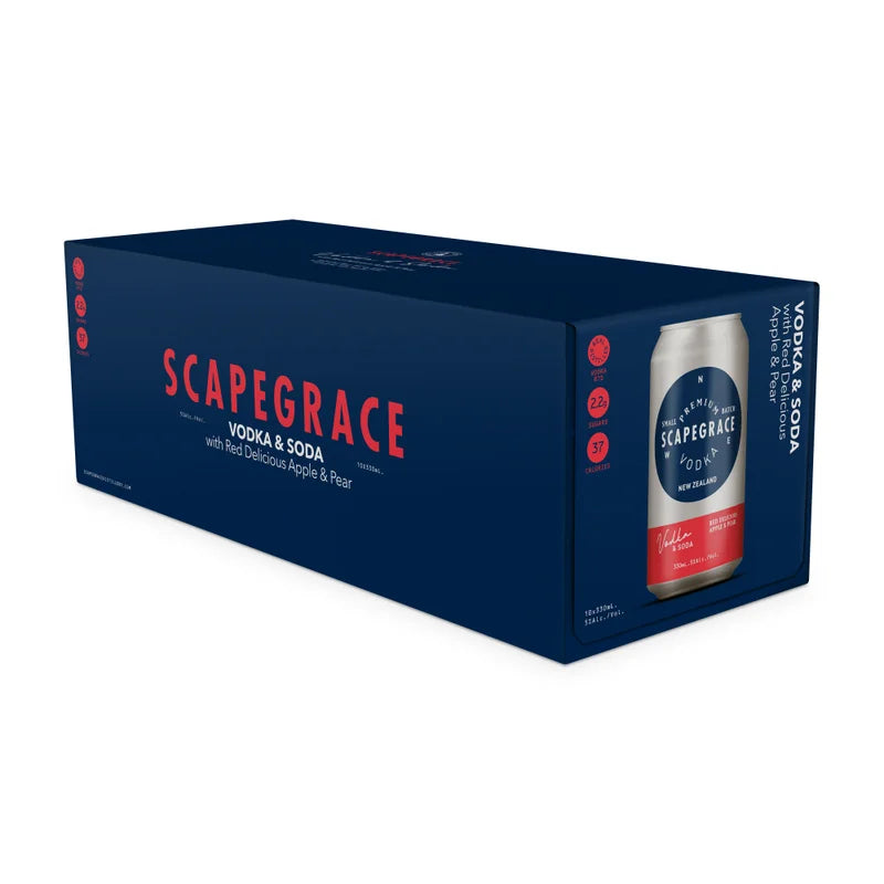 Scapegrace Vodka Apple & Pear 5% 10x330ml cans