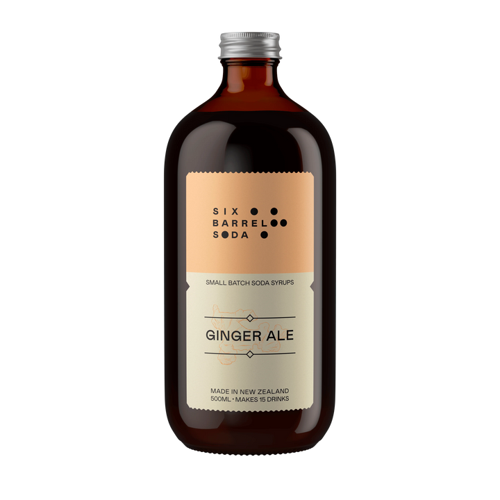 Six Barrel Ginger Ale Soda Syrup 500ml