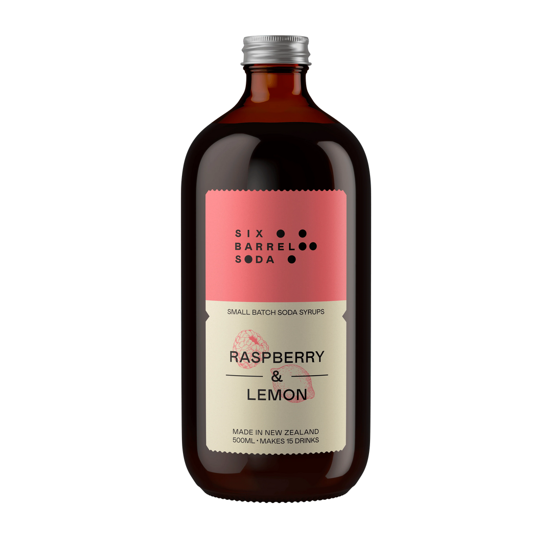 Six Barrel Soda Raspberry & Lemon Soda Syrup 500ml