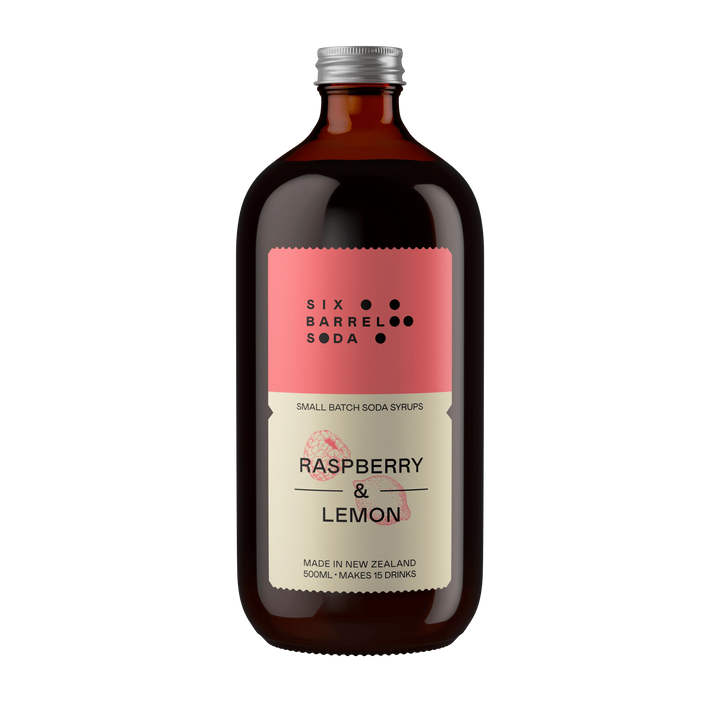 Six Barrel Soda Raspberry & Lemon Soda Syrup 500ml