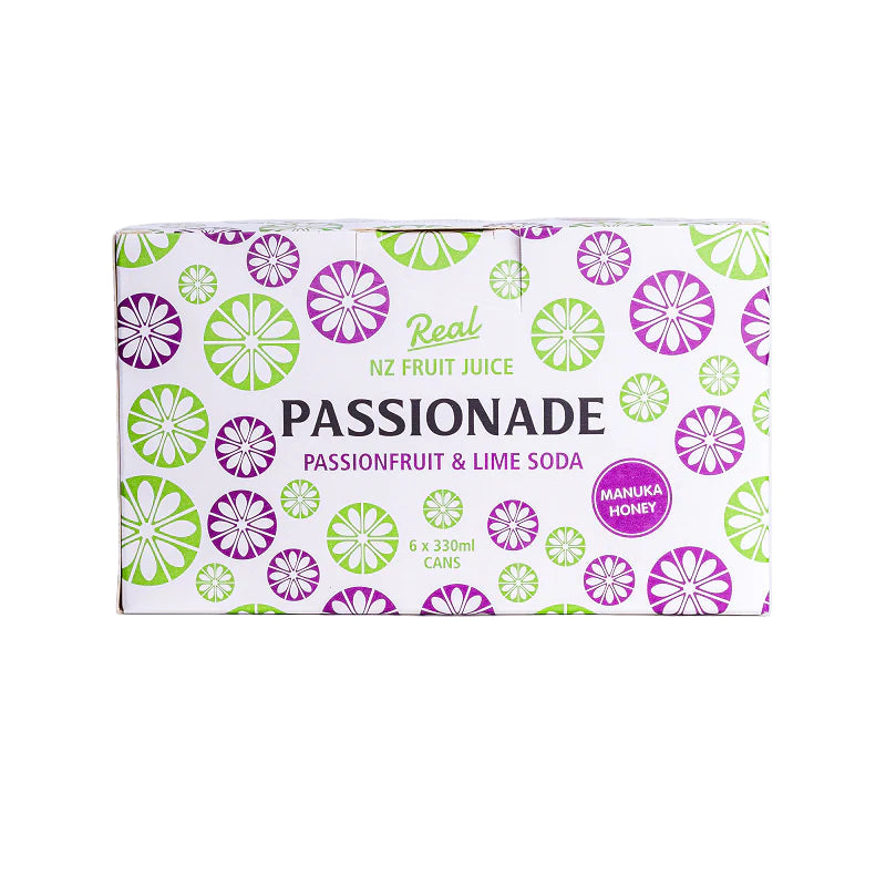 St Andrews Passionade Sparkling Soda 6x330ml cans