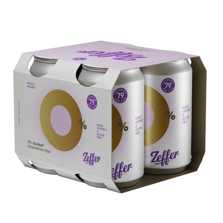 Zeffer 0% Passionfruit Cider 4x330ml cans